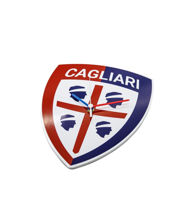 OROLOGIO DA PARETE SAGOMATO CAGLIARI CALCIO - immagine 2