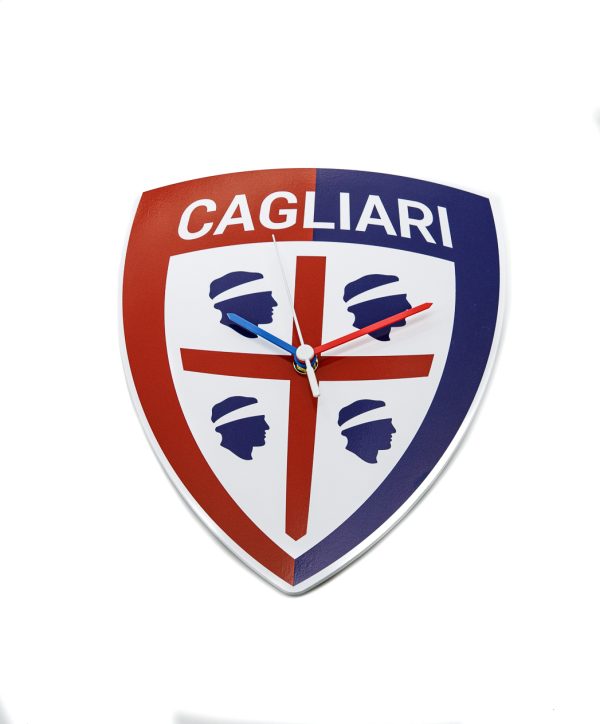 OROLOGIO DA PARETE SAGOMATO CAGLIARI CALCIO